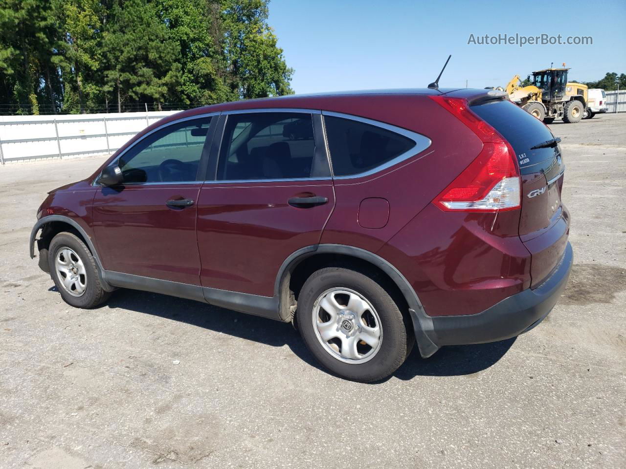 2013 Honda Cr-v Lx Burgundy vin: 5J6RM3H35DL035370