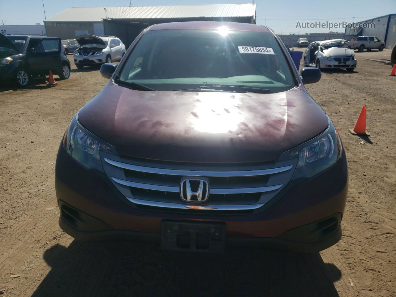 2013 Honda Cr-v Lx Темно-бордовый vin: 5J6RM3H35DL045770