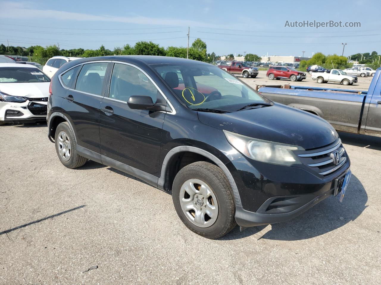 2012 Honda Cr-v Lx Black vin: 5J6RM3H36CL008113