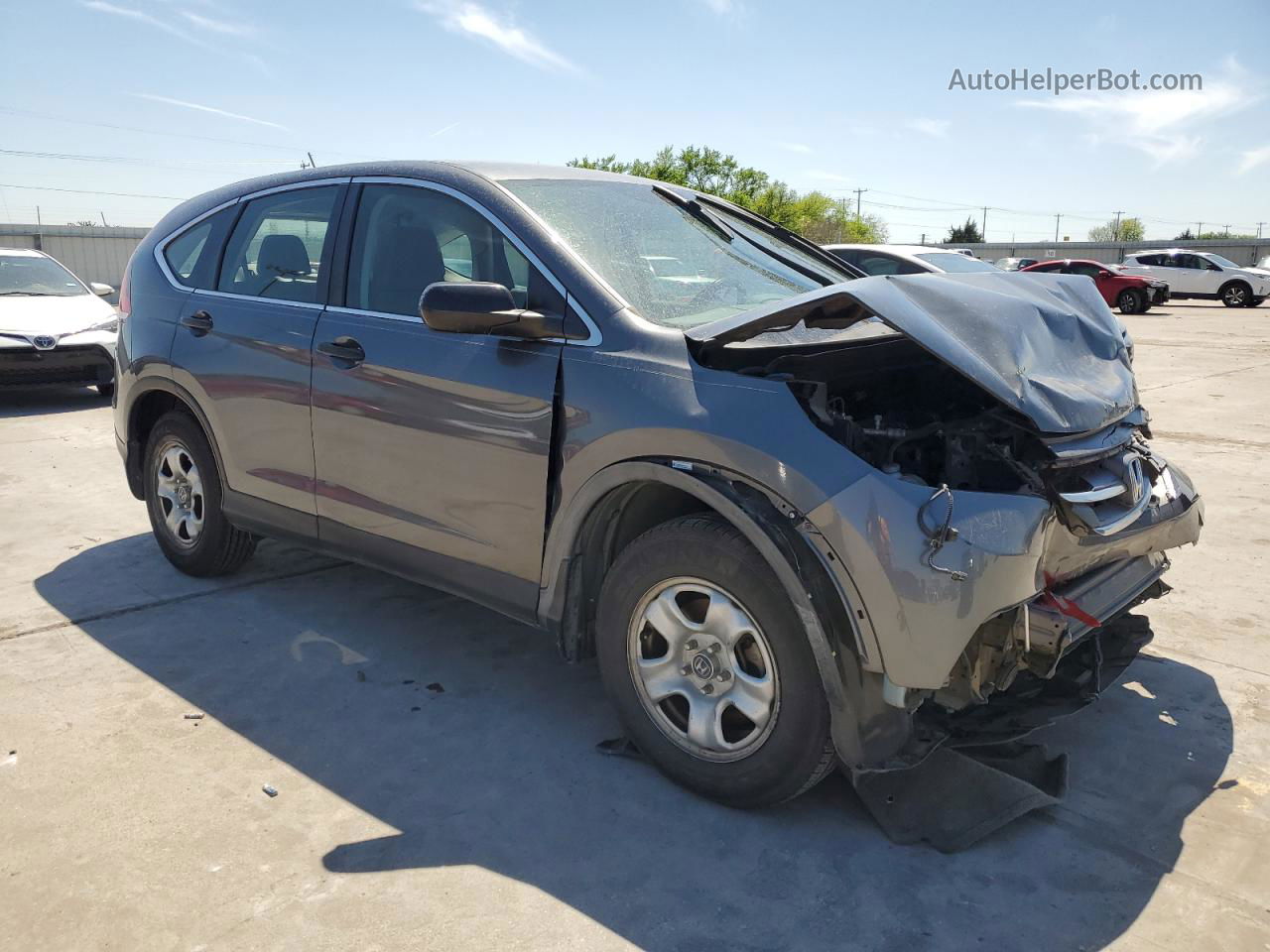 2012 Honda Cr-v Lx Gray vin: 5J6RM3H36CL030788