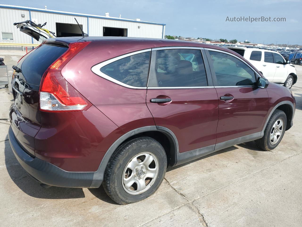 2013 Honda Cr-v Lx Burgundy vin: 5J6RM3H36DL025169