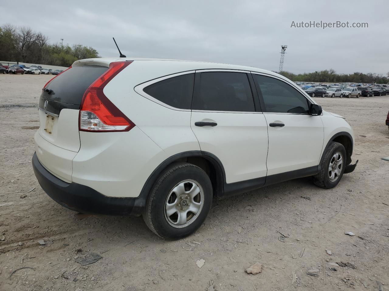 2013 Honda Cr-v Lx White vin: 5J6RM3H36DL038679