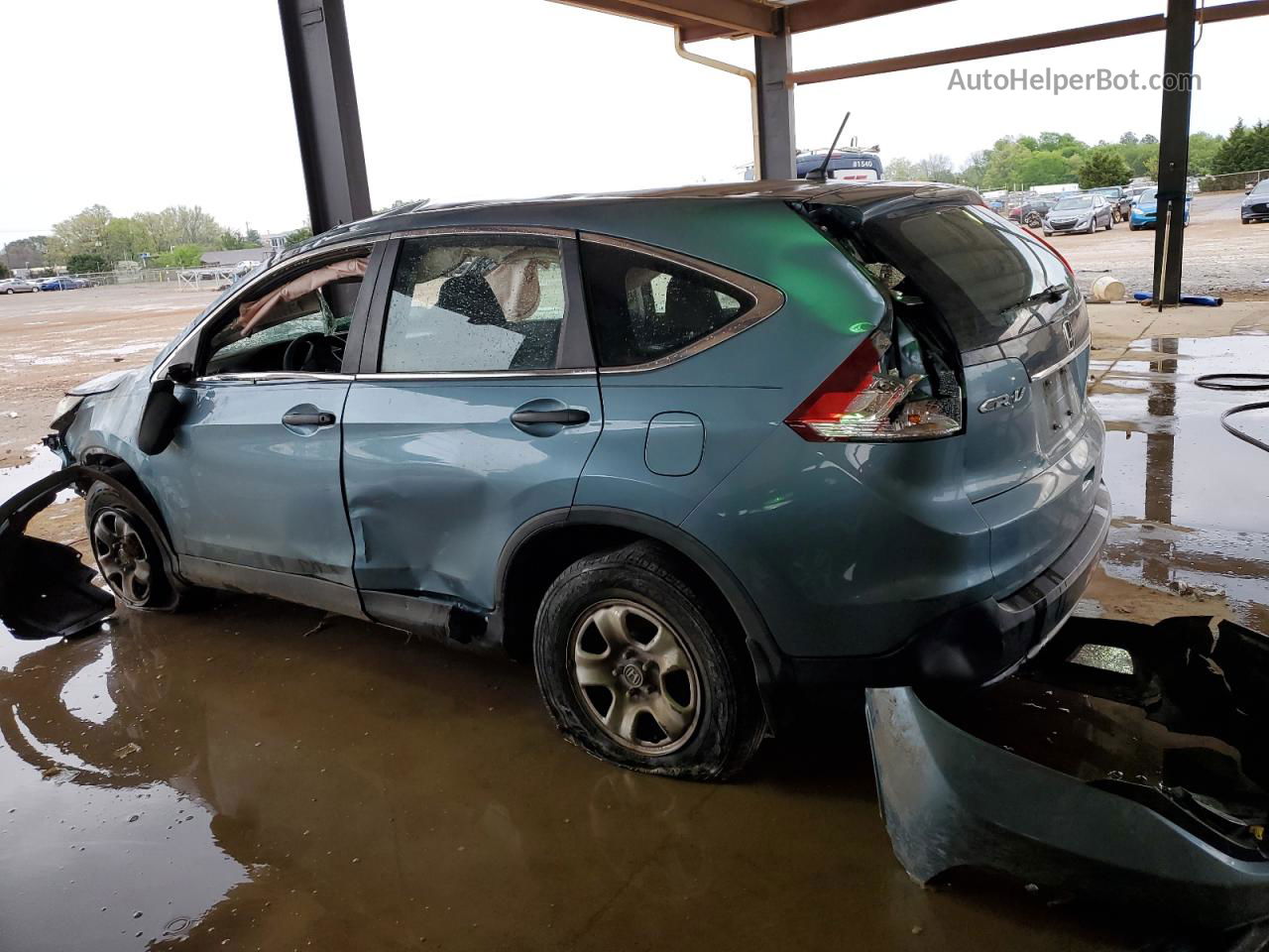 2013 Honda Cr-v Lx Blue vin: 5J6RM3H36DL043820