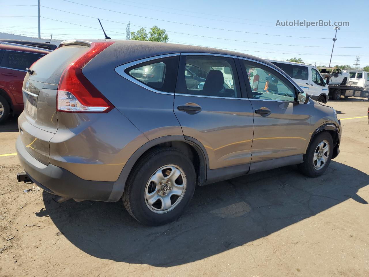 2012 Honda Cr-v Lx Желто-коричневый vin: 5J6RM3H37CL010047