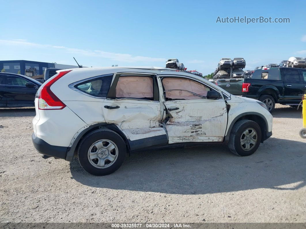 2012 Honda Cr-v Lx White vin: 5J6RM3H37CL012090