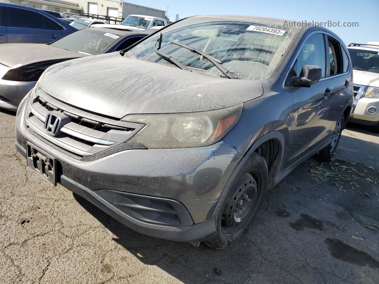 2013 Honda Cr-v Lx Gray vin: 5J6RM3H38DL026727