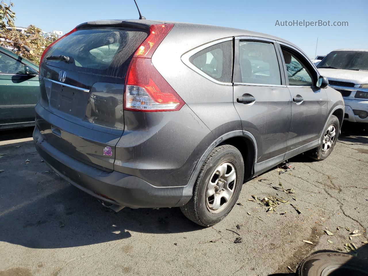 2013 Honda Cr-v Lx Gray vin: 5J6RM3H38DL026727