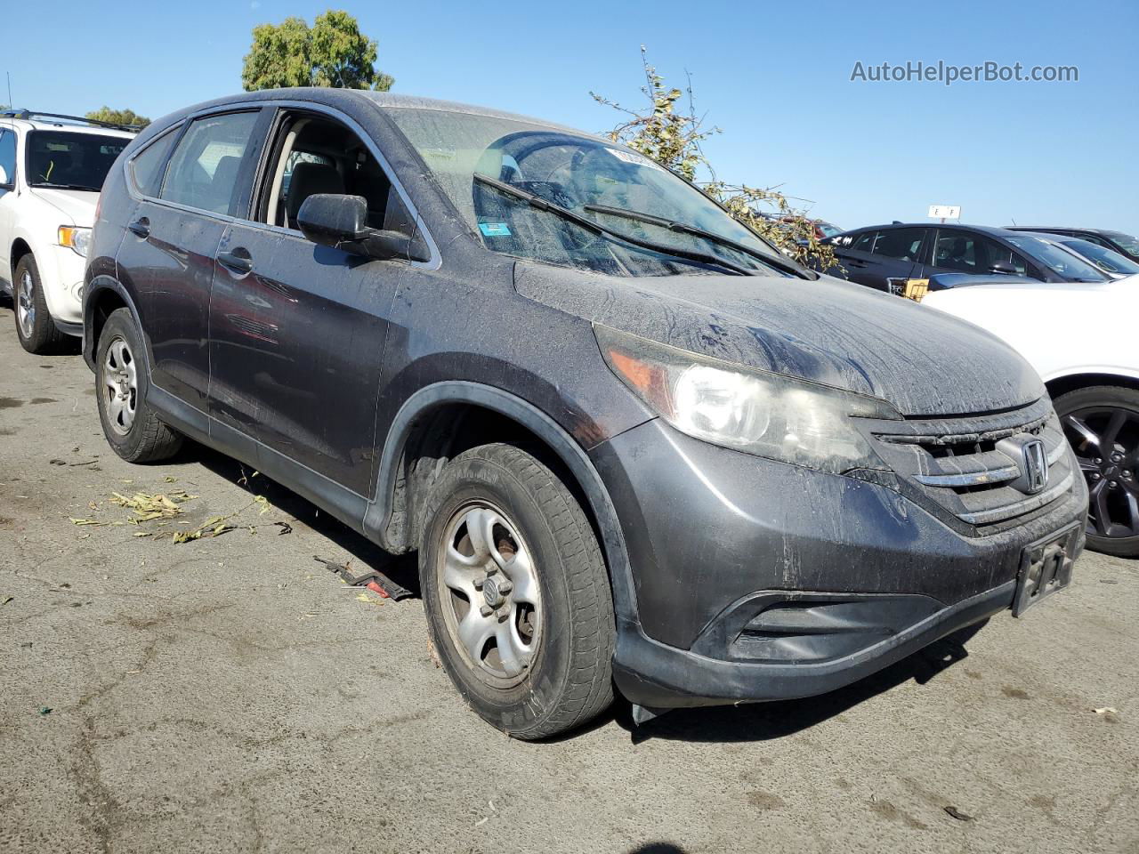 2013 Honda Cr-v Lx Gray vin: 5J6RM3H38DL026727