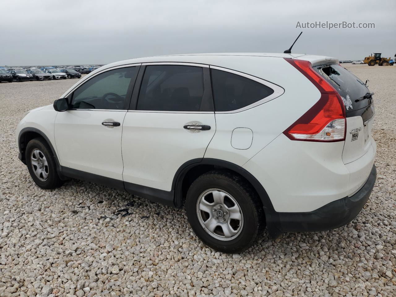 2013 Honda Cr-v Lx White vin: 5J6RM3H38DL041809