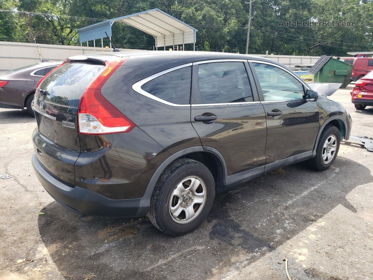 2013 Honda Cr-v Lx Black vin: 5J6RM3H39DL017132