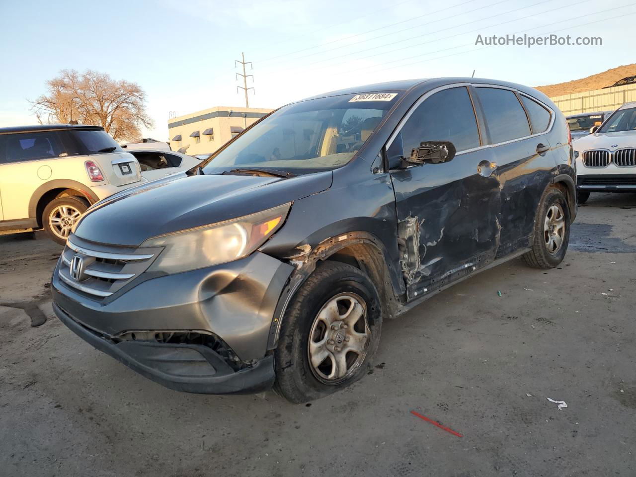 2013 Honda Cr-v Lx Charcoal vin: 5J6RM3H39DL036585