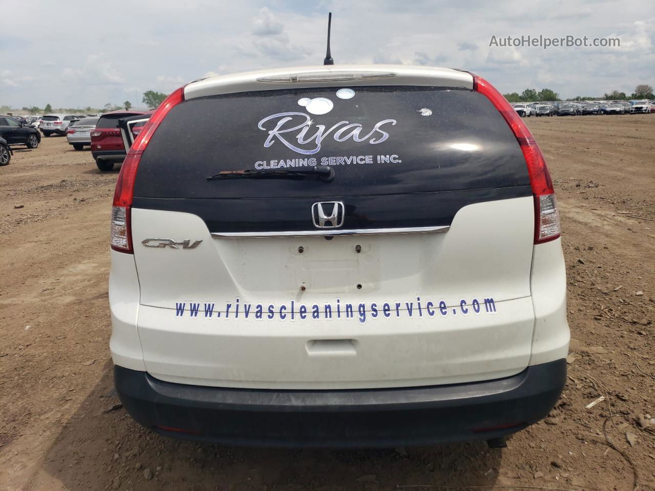 2012 Honda Cr-v Lx White vin: 5J6RM3H3XCL012360