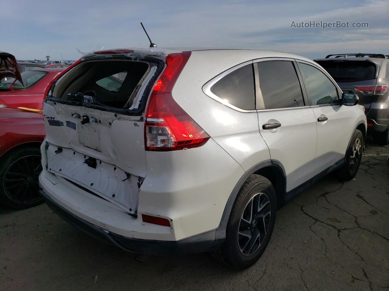 2016 Honda Cr-v Se White vin: 5J6RM3H44GL008948