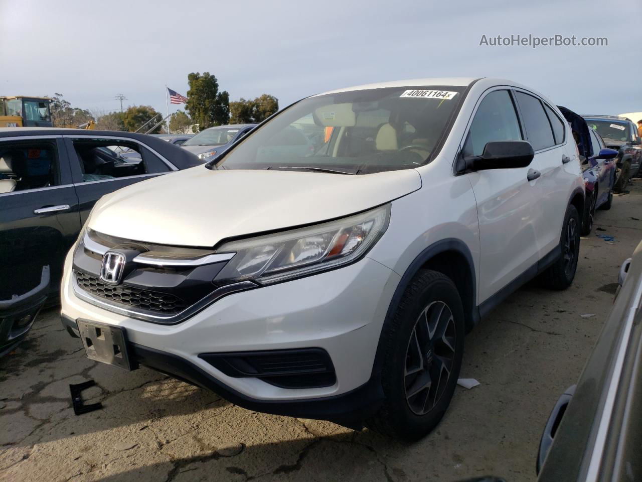 2016 Honda Cr-v Se White vin: 5J6RM3H44GL008948