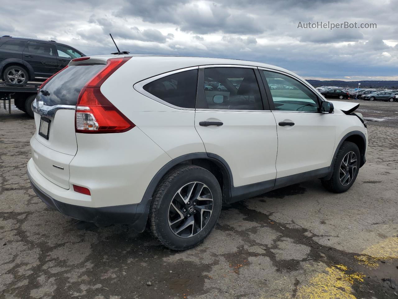 2016 Honda Cr-v Se White vin: 5J6RM3H49GL005043