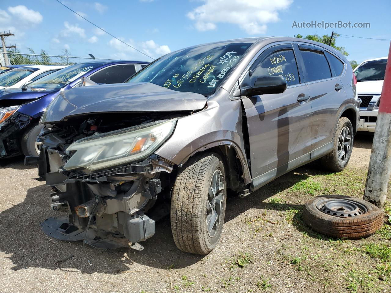 2016 Honda Cr-v Se Brown vin: 5J6RM3H4XGL012065