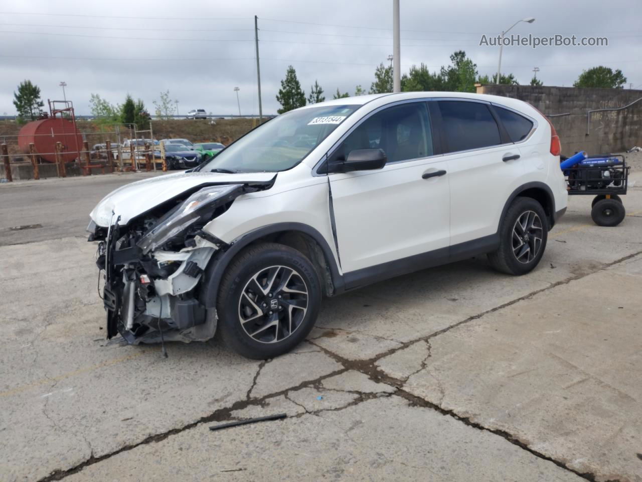 2016 Honda Cr-v Se White vin: 5J6RM3H4XGL031554