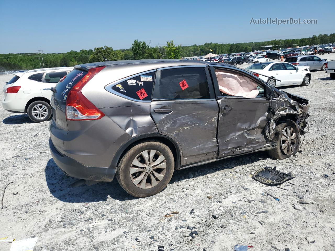 2012 Honda Cr-v Ex Серый vin: 5J6RM3H50CL034272