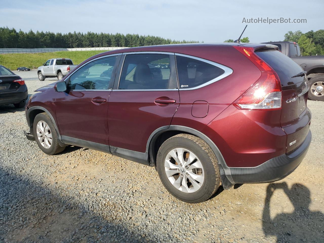 2018 Honda Cr-v Ex Burgundy vin: 5J6RM3H50CL039861