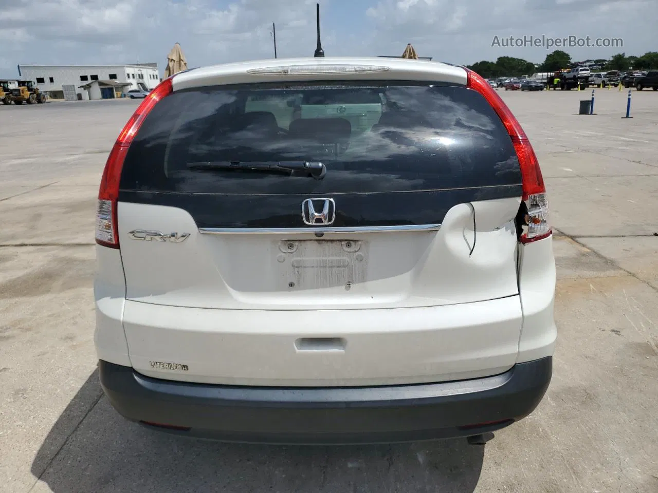 2012 Honda Cr-v Ex White vin: 5J6RM3H51CL026584