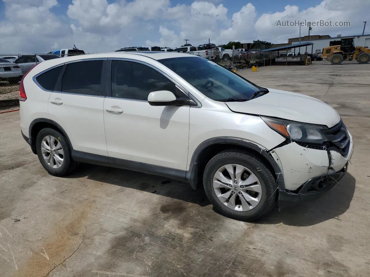 2012 Honda Cr-v Ex White vin: 5J6RM3H51CL026584