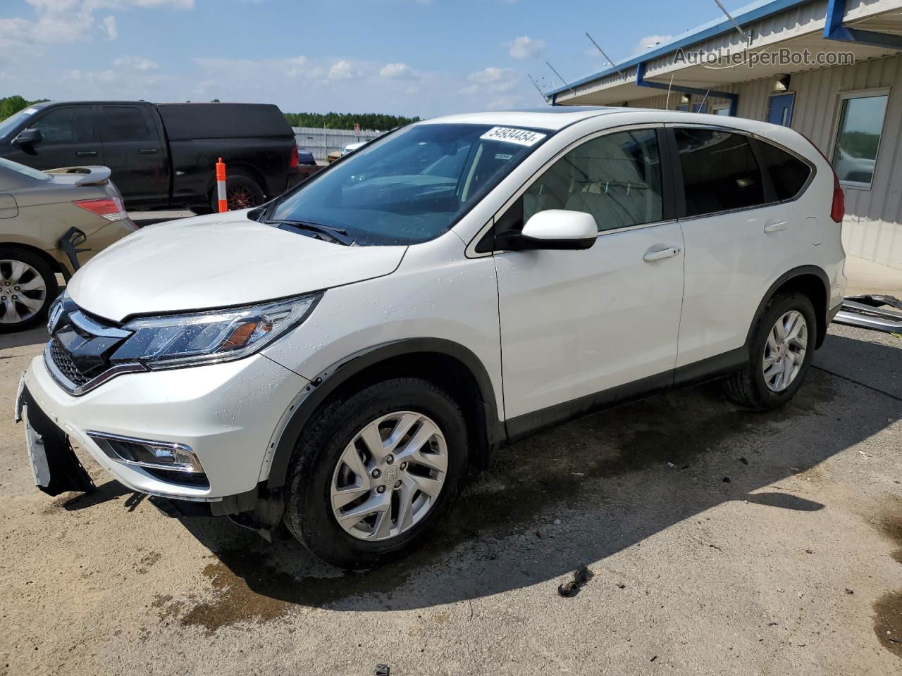 2016 Honda Cr-v Ex White vin: 5J6RM3H51GL005076