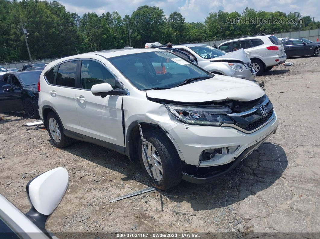 2016 Honda Cr-v Ex White vin: 5J6RM3H52GL009203