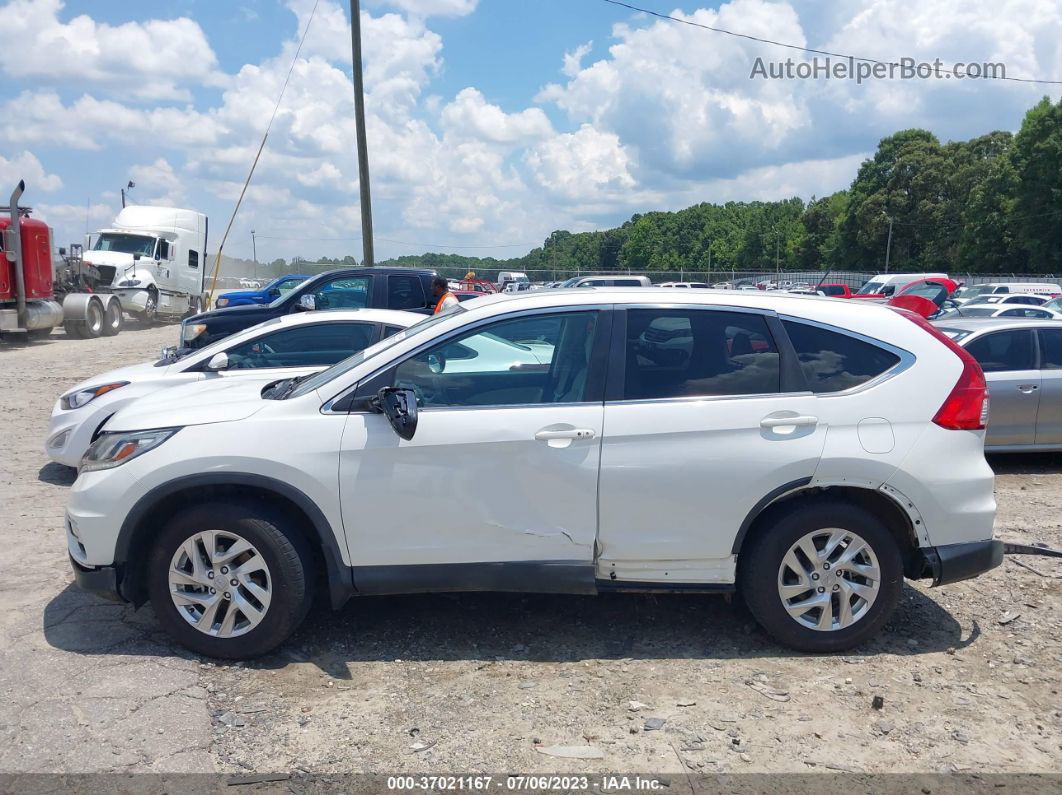 2016 Honda Cr-v Ex White vin: 5J6RM3H52GL009203