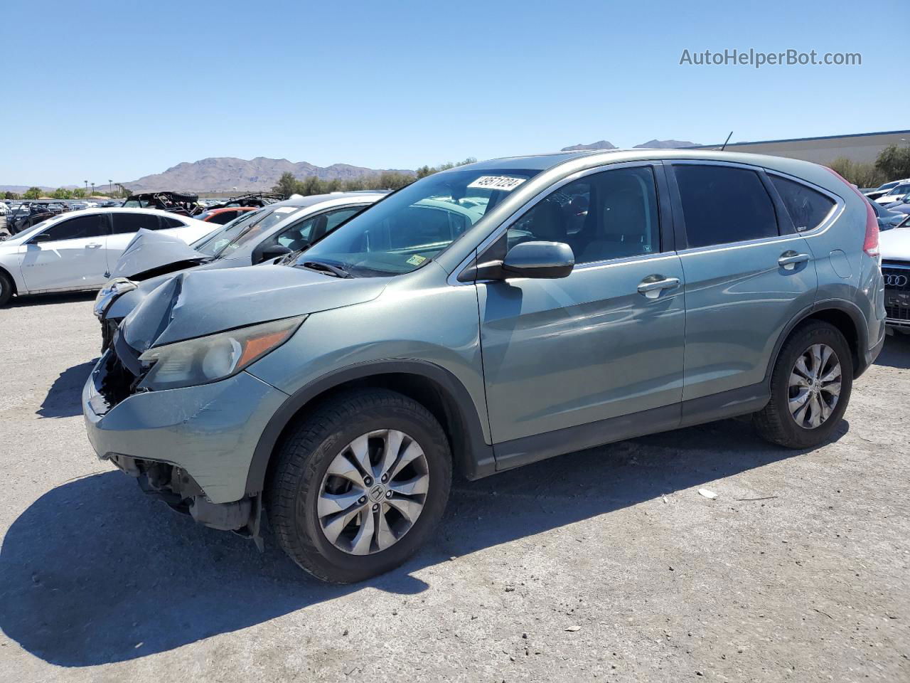 2012 Honda Cr-v Ex Green vin: 5J6RM3H53CL013769