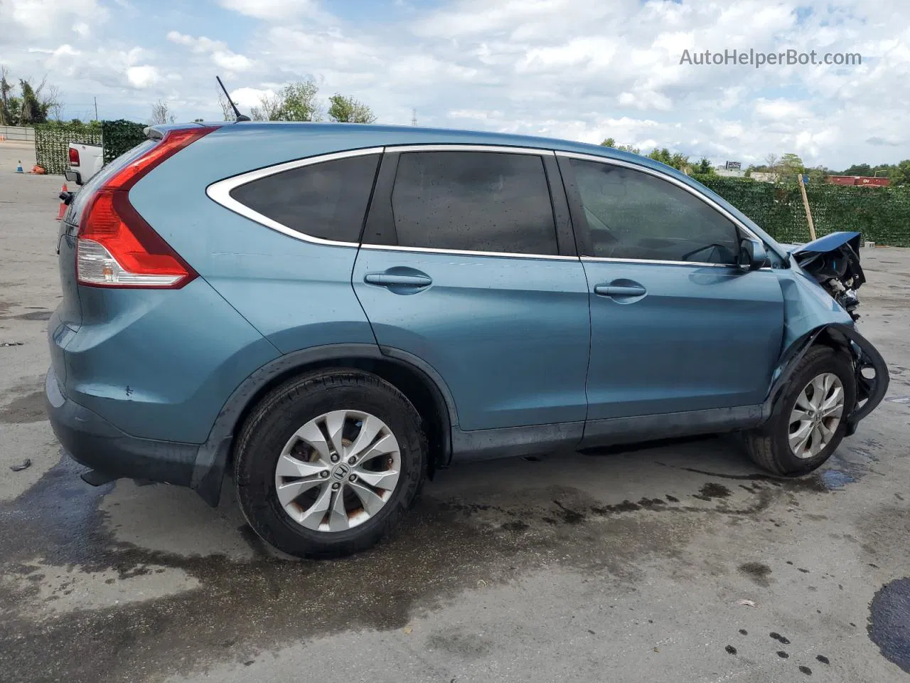 2013 Honda Cr-v Ex Blue vin: 5J6RM3H53DL018472