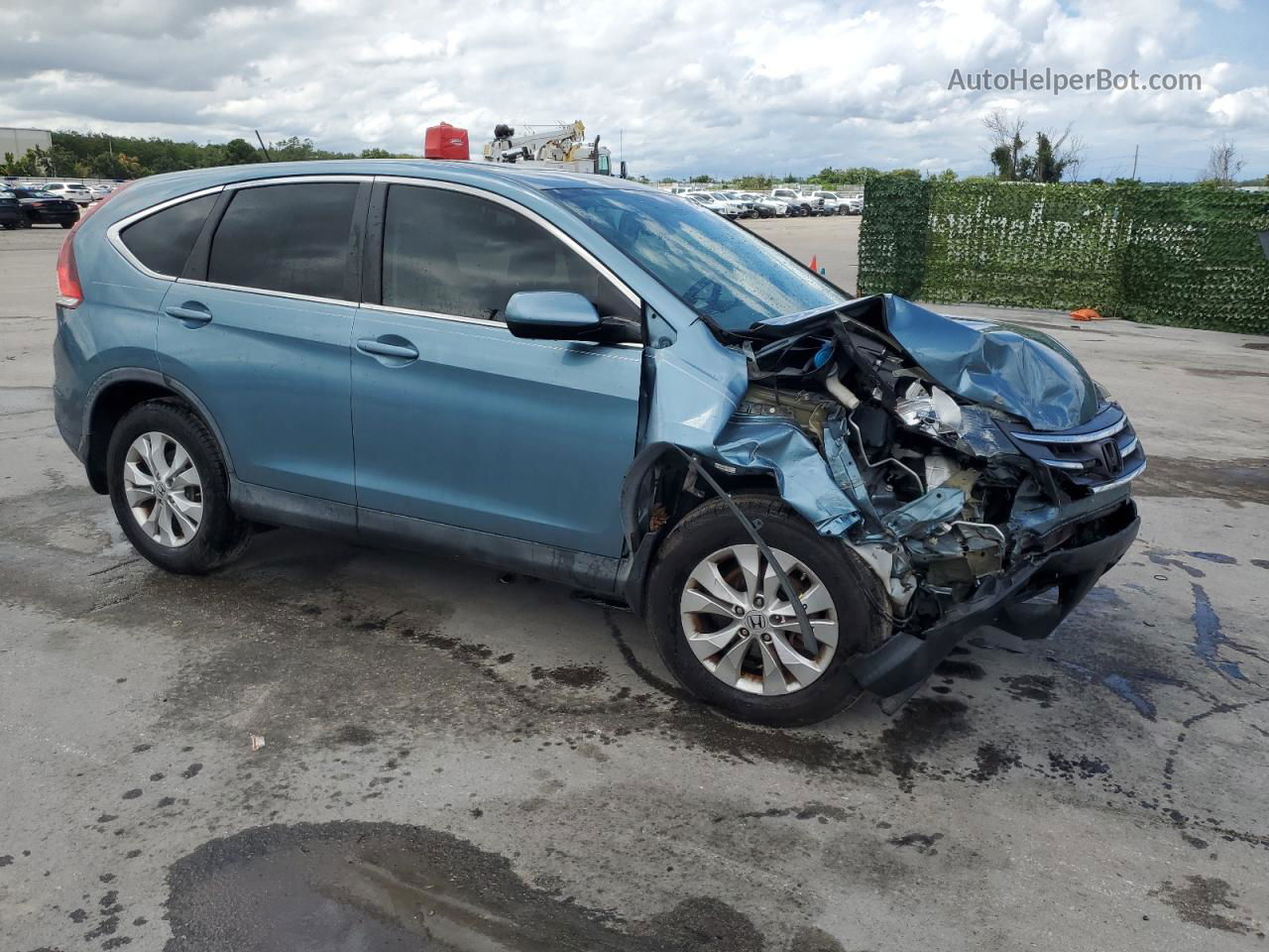 2013 Honda Cr-v Ex Синий vin: 5J6RM3H53DL018472