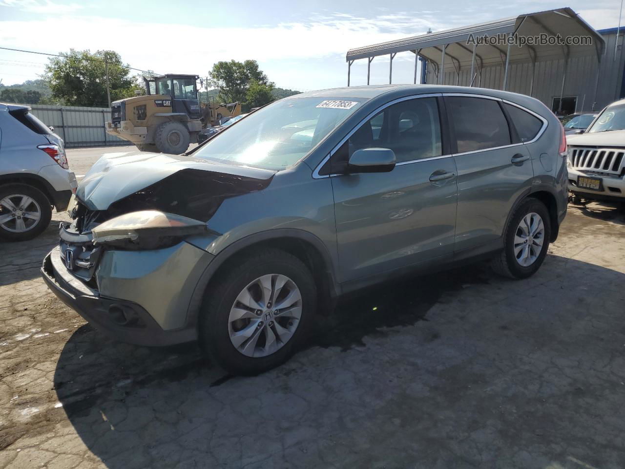 2012 Honda Cr-v Ex Зеленый vin: 5J6RM3H54CL003459