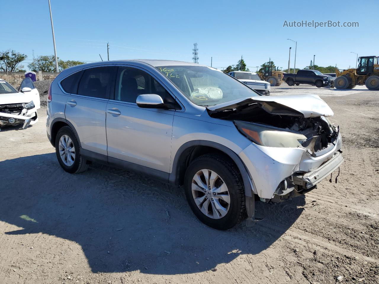 2012 Honda Cr-v Ex Серебряный vin: 5J6RM3H54CL015711