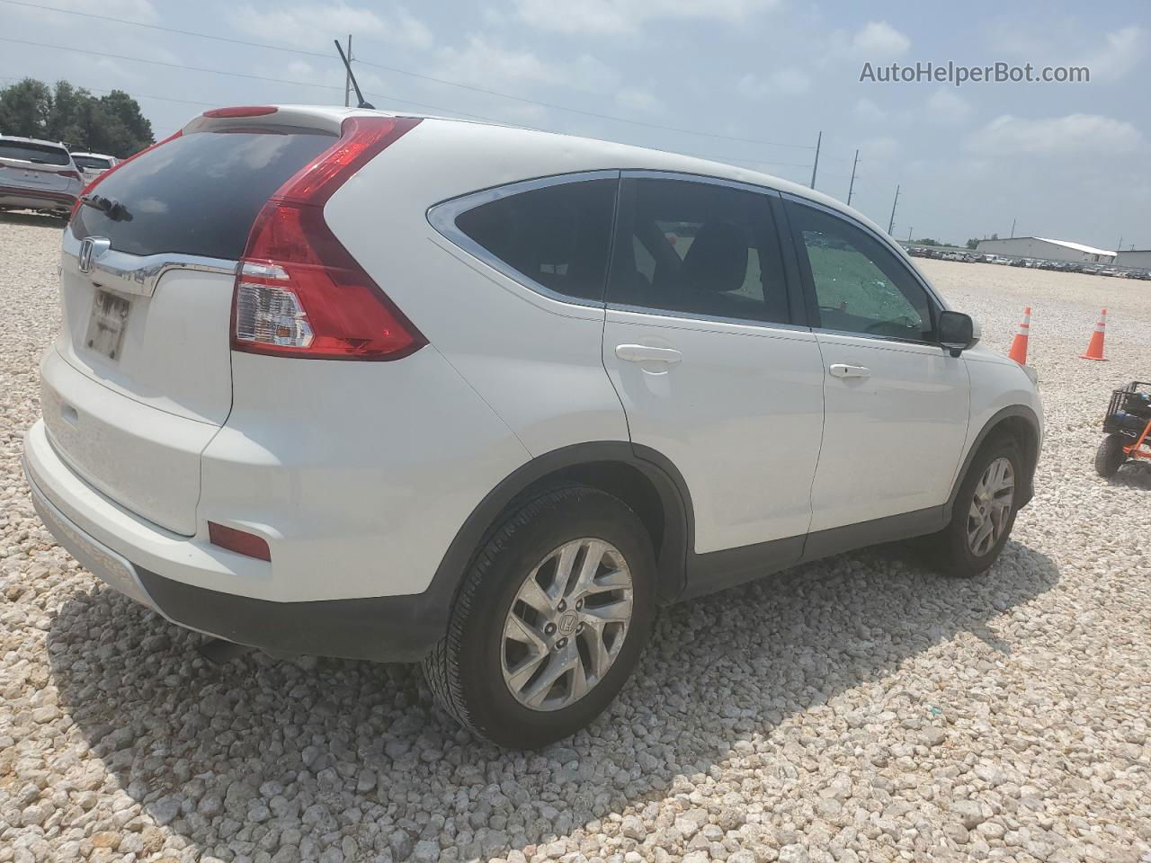 2015 Honda Cr-v Ex White vin: 5J6RM3H54FL011386