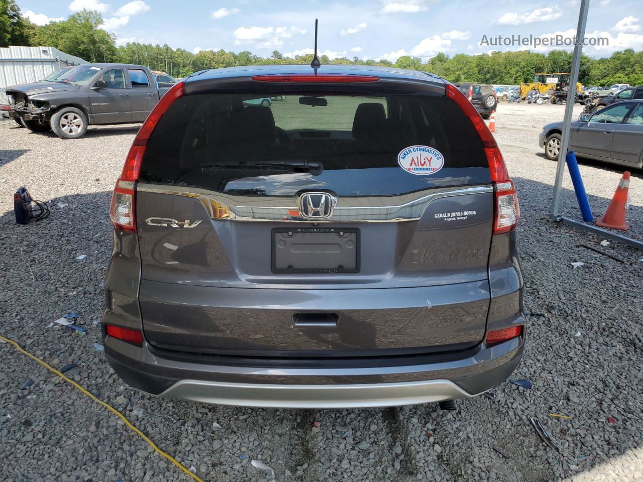 2015 Honda Cr-v Ex Gray vin: 5J6RM3H54FL012151