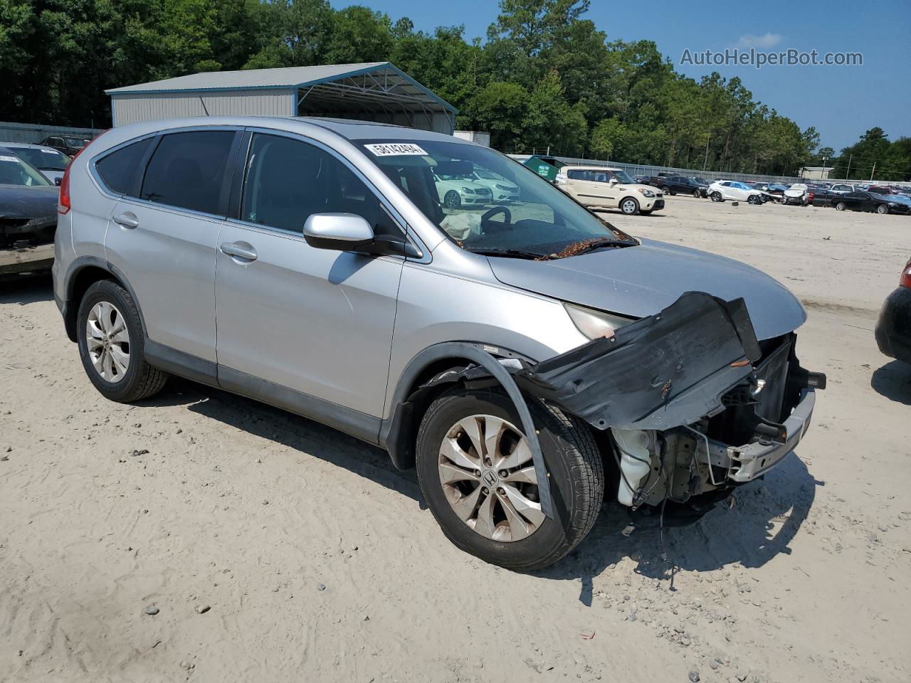 2012 Honda Cr-v Ex Silver vin: 5J6RM3H56CL014592