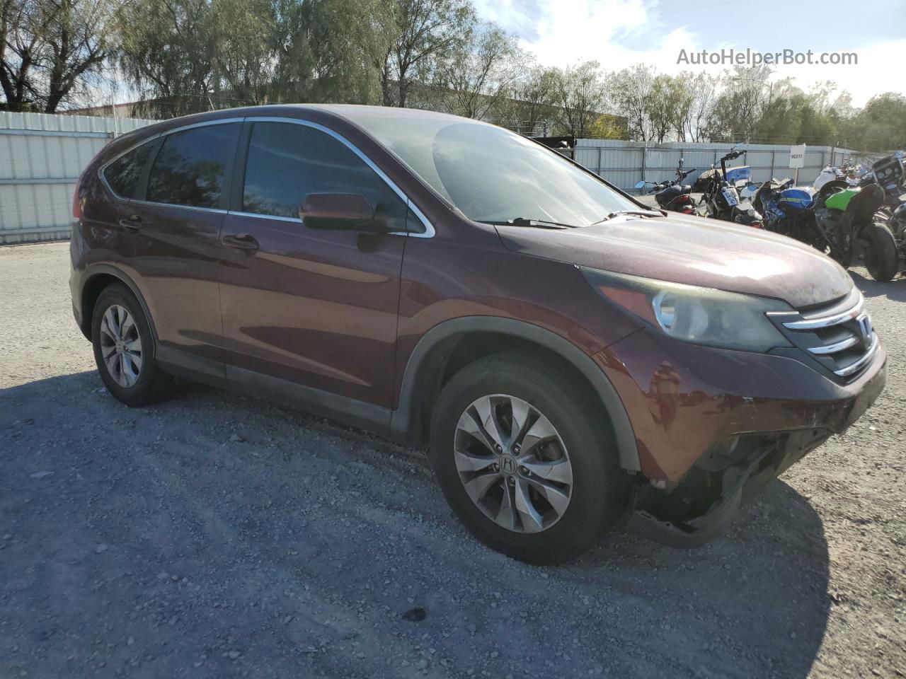 2012 Honda Cr-v Ex Maroon vin: 5J6RM3H57CL018697