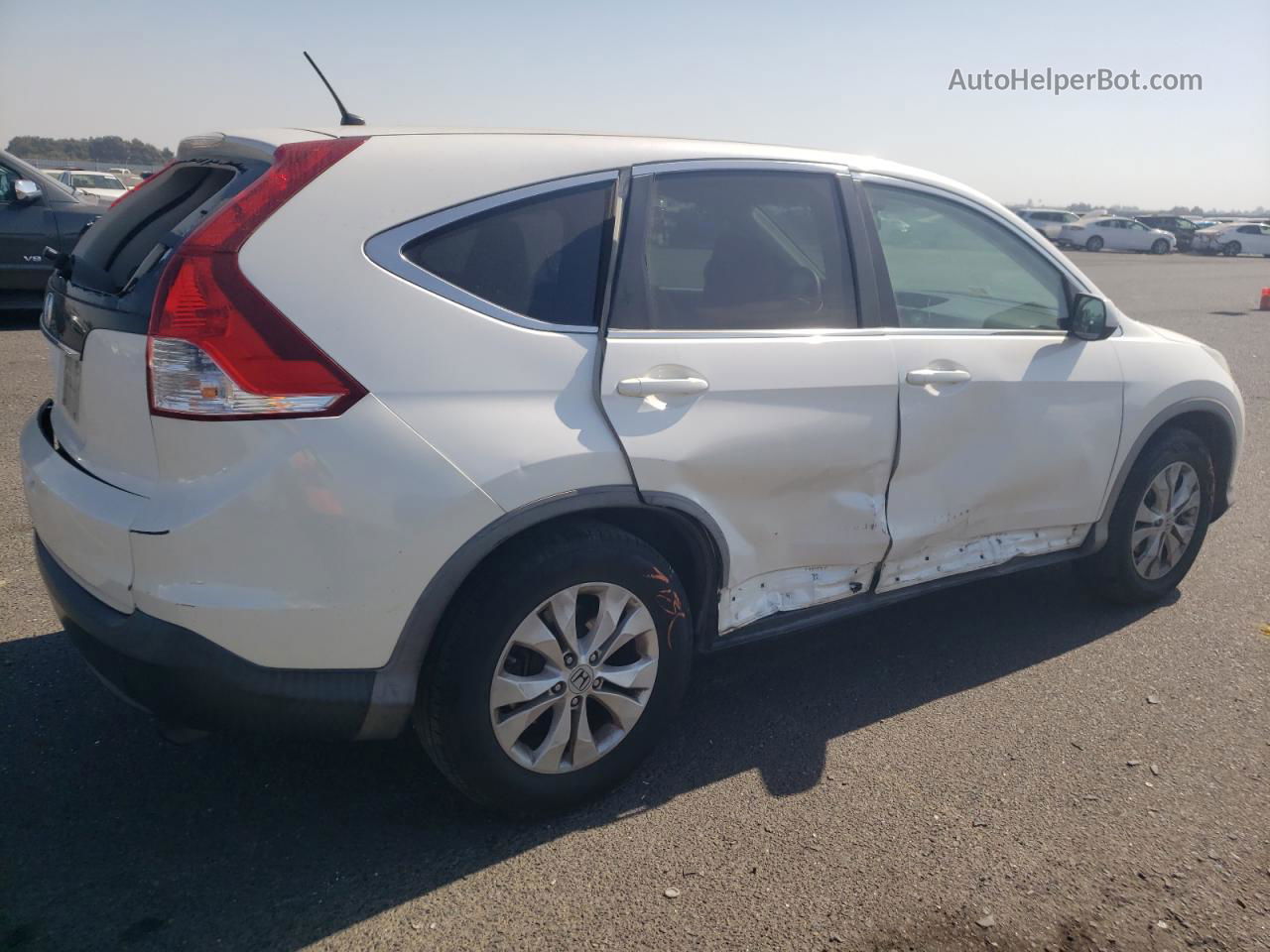 2012 Honda Cr-v Ex White vin: 5J6RM3H57CL019655