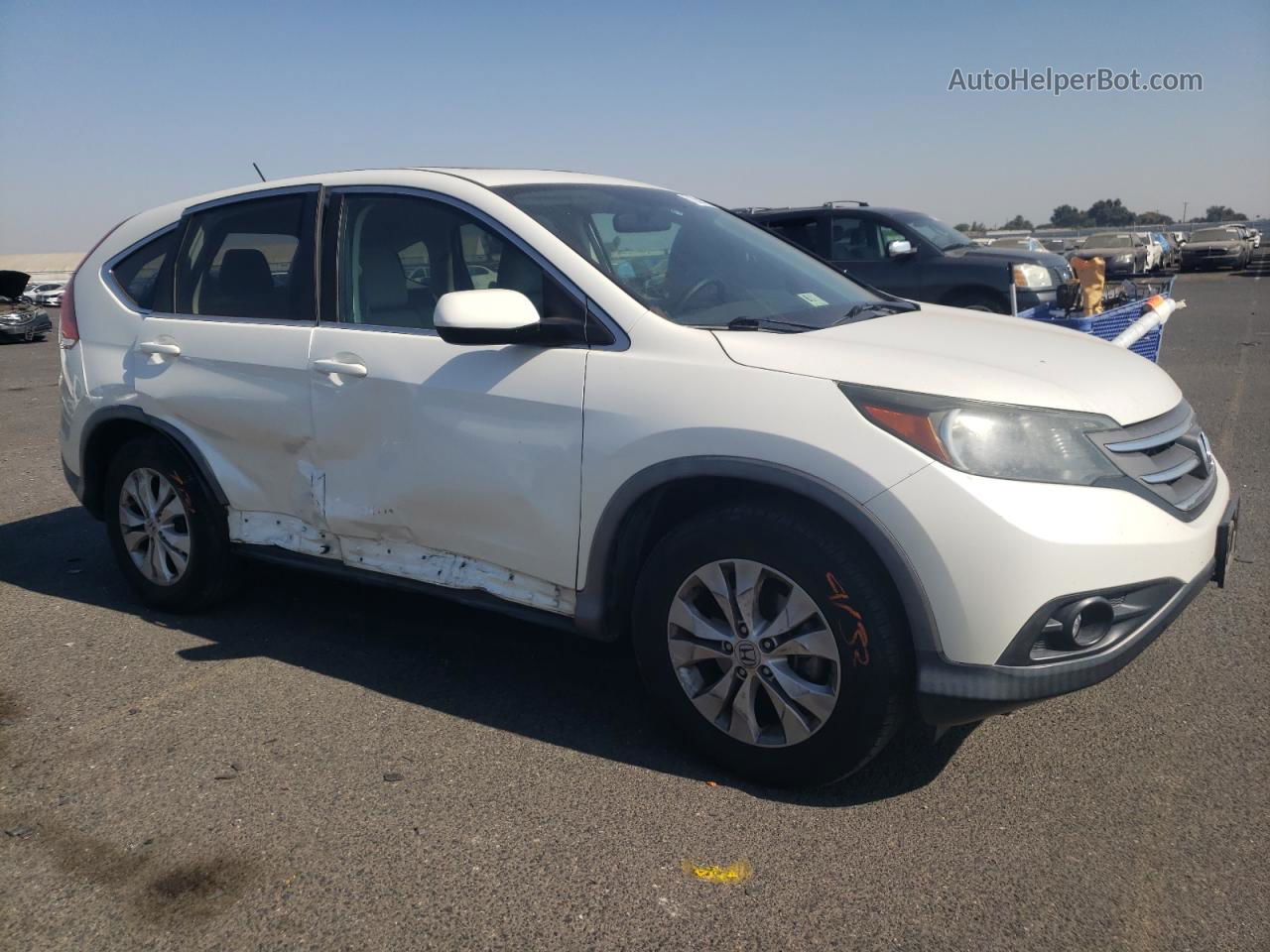 2012 Honda Cr-v Ex White vin: 5J6RM3H57CL019655