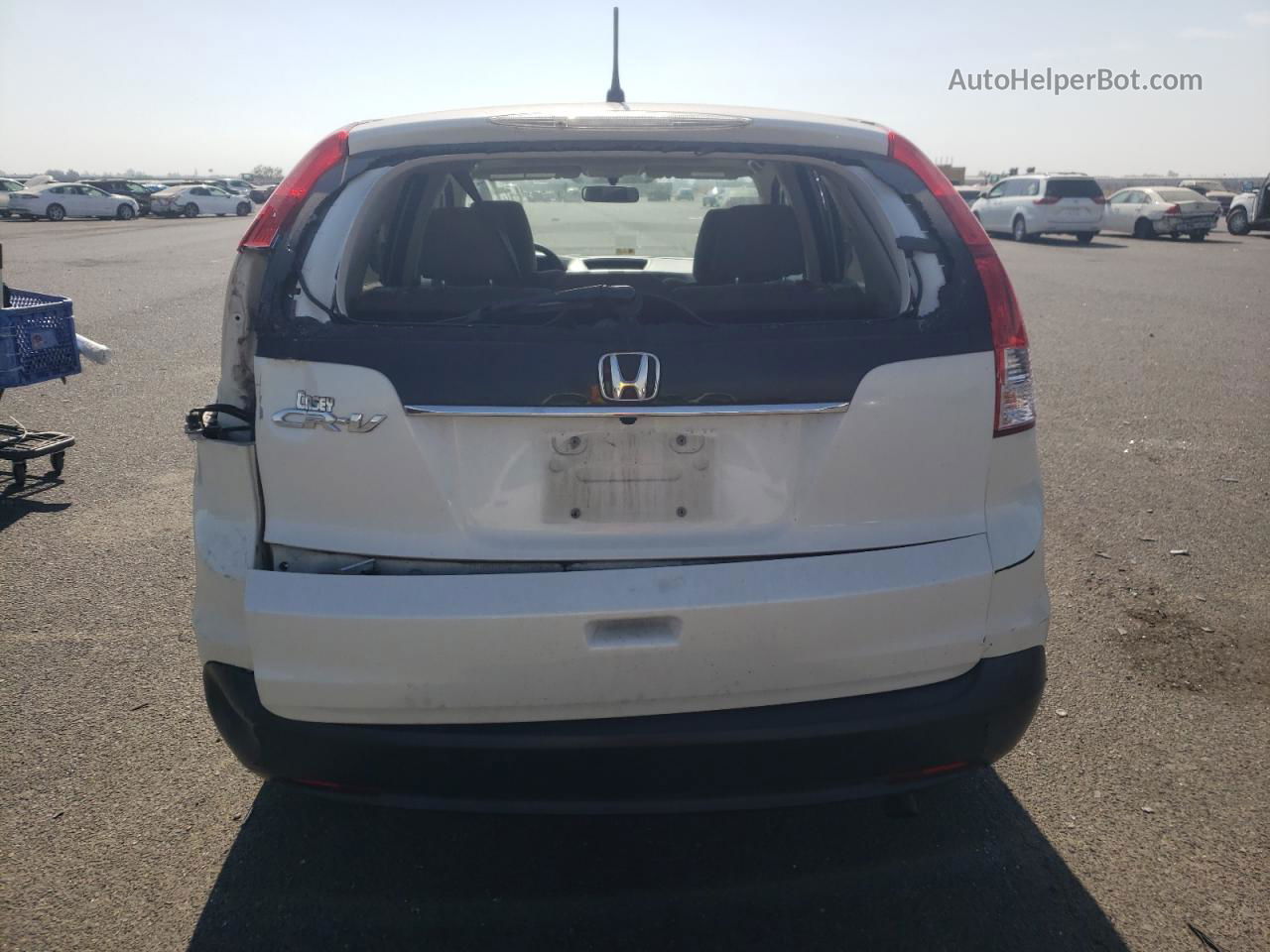 2012 Honda Cr-v Ex White vin: 5J6RM3H57CL019655