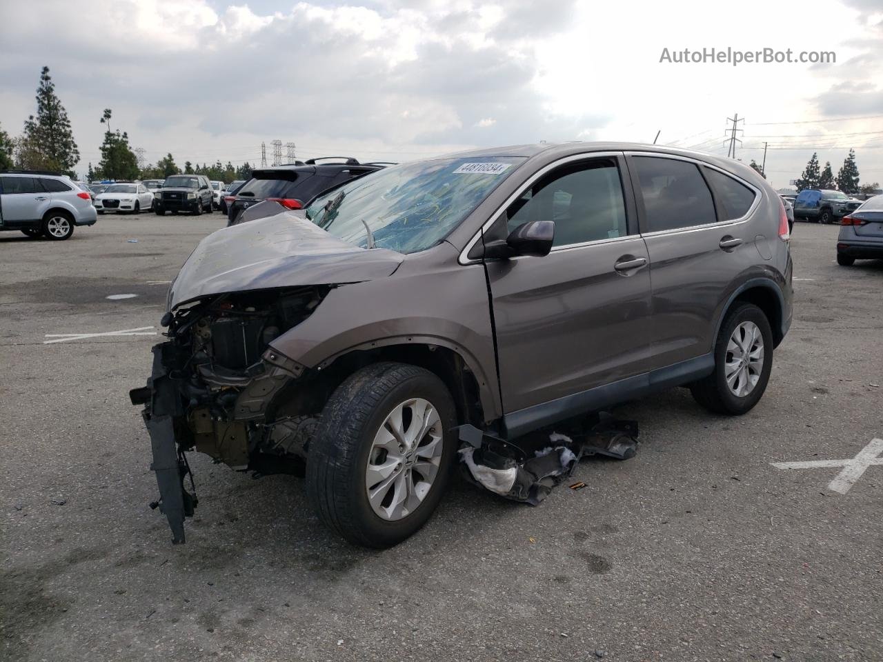 2013 Honda Cr-v Ex Brown vin: 5J6RM3H57DL000251