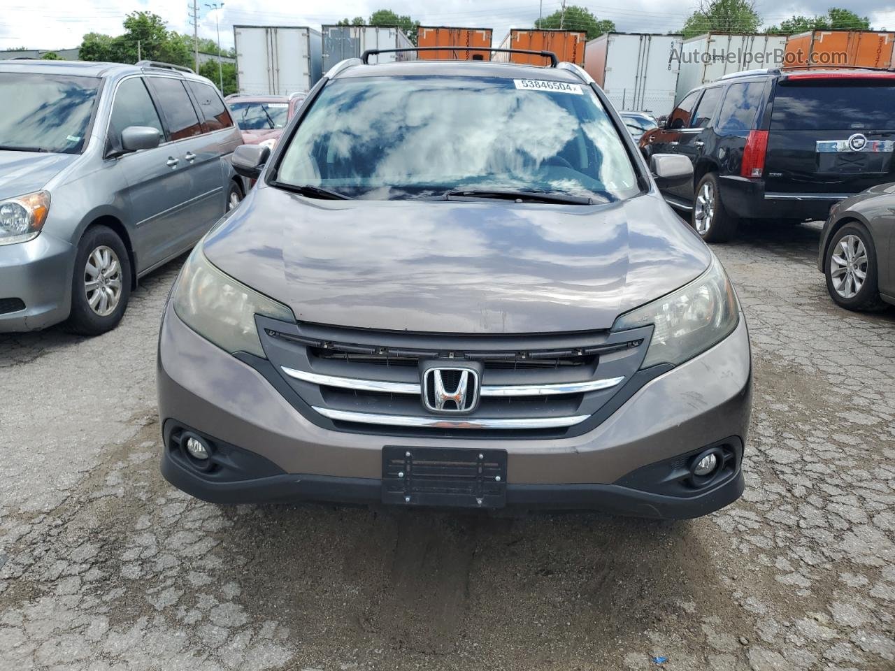 2013 Honda Cr-v Ex Желто-коричневый vin: 5J6RM3H57DL041009