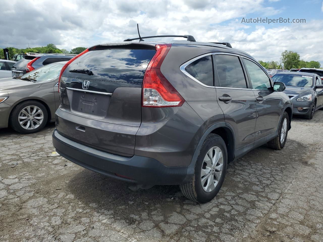 2013 Honda Cr-v Ex Tan vin: 5J6RM3H57DL041009