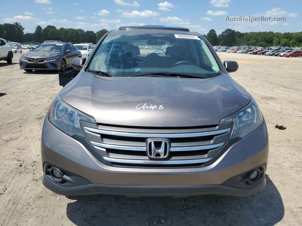 2012 Honda Cr-v Ex Brown vin: 5J6RM3H59CL000380