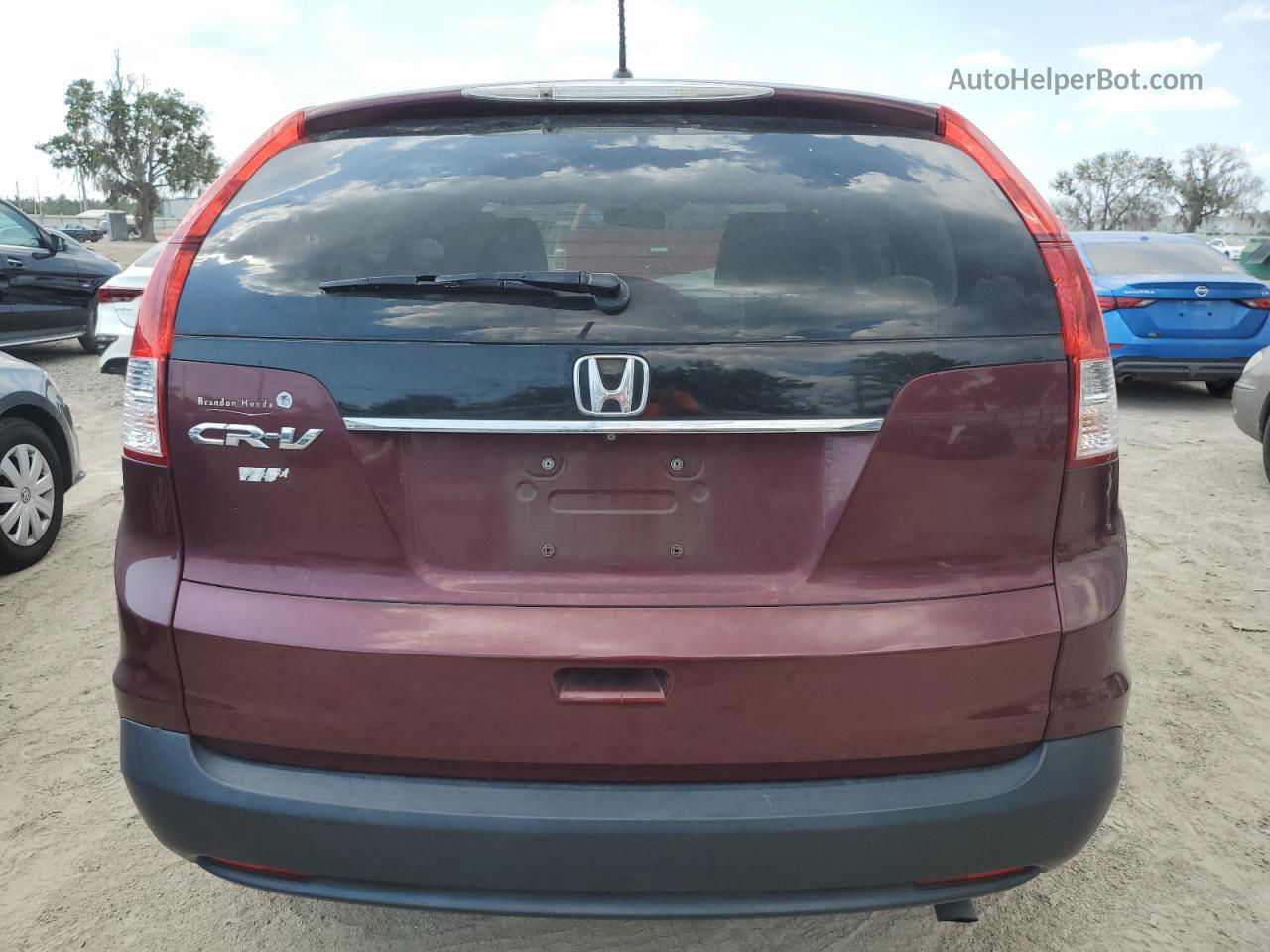 2013 Honda Cr-v Ex Бордовый vin: 5J6RM3H59DL031078