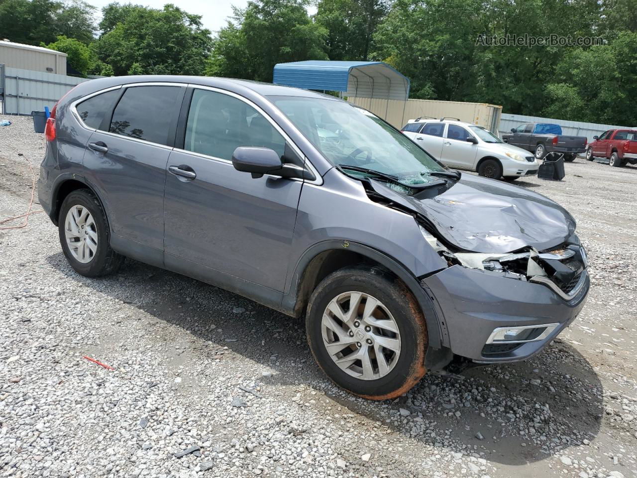 2015 Honda Cr-v Ex Gray vin: 5J6RM3H59FL011562