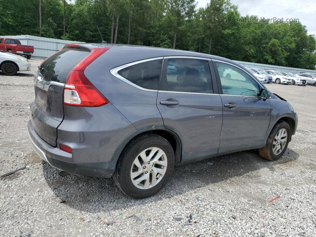 2015 Honda Cr-v Ex Gray vin: 5J6RM3H59FL011562