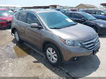 2013 Honda Cr-v Ex Brown vin: 5J6RM3H5XDL020445