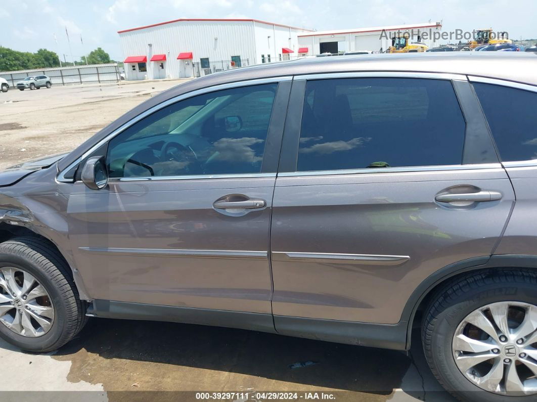 2013 Honda Cr-v Ex Brown vin: 5J6RM3H5XDL020445