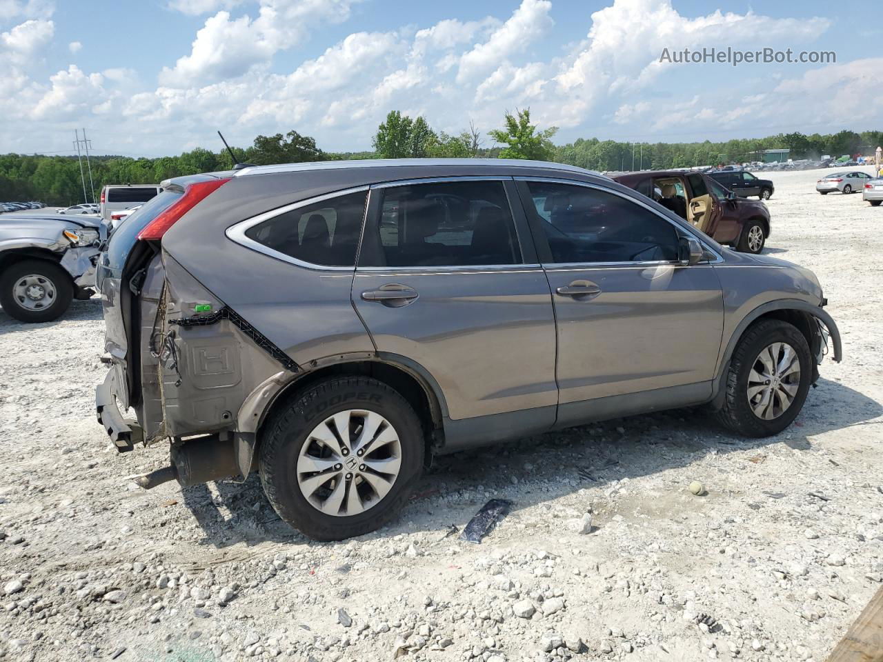 2012 Honda Cr-v Exl Gray vin: 5J6RM3H70CL015173